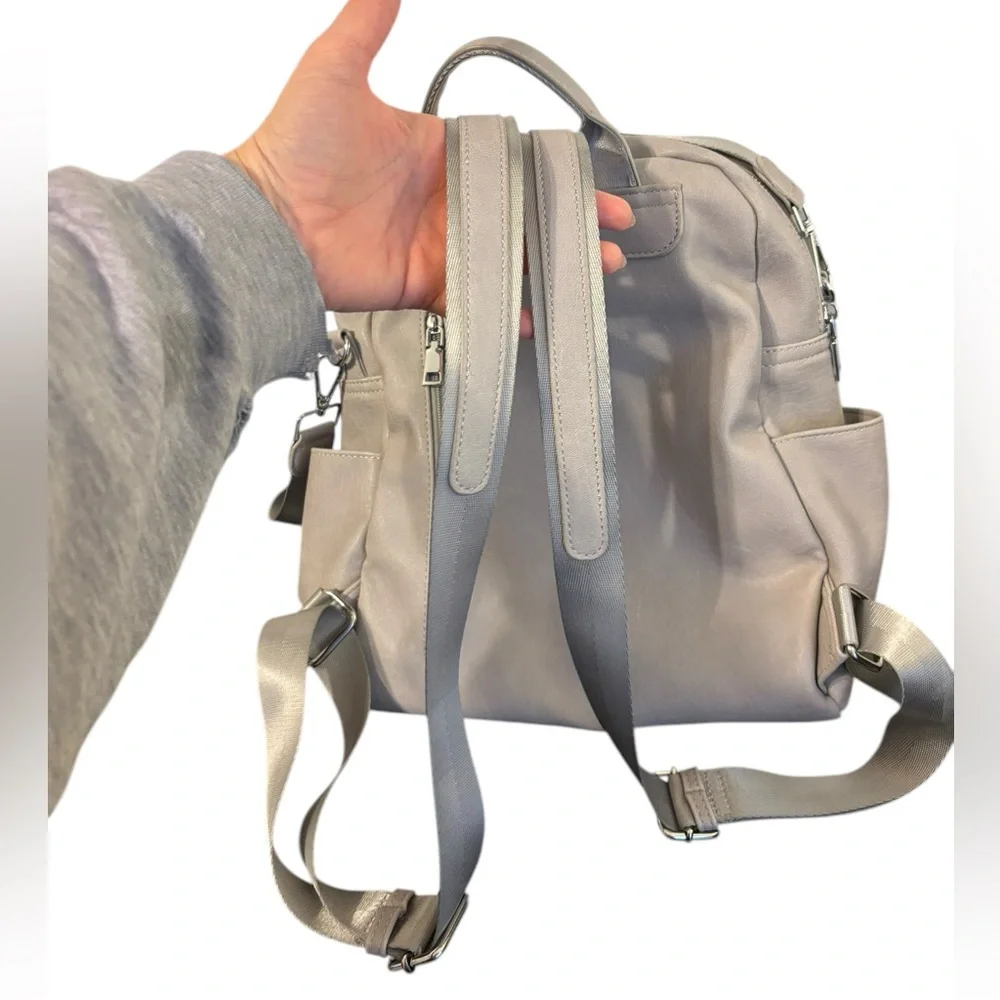 Everyday Convertible Backpack Tote in Light Beige
